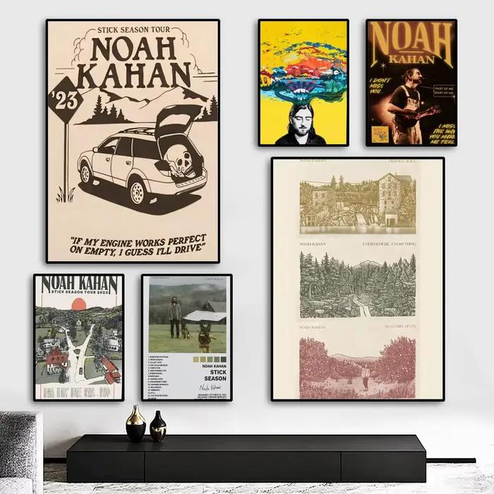 Ballade chanteur n-noah k-ahan affiche peinture Durable toile tenture murale maison bricolage décoration Art Mural esthétique étanche