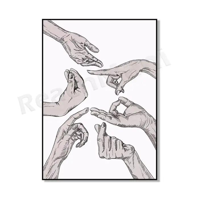 Impression italienne, gestes de mains italiennes