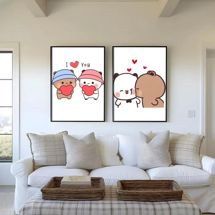 Affiche de dessin animé mignon D-Dudu Bubu