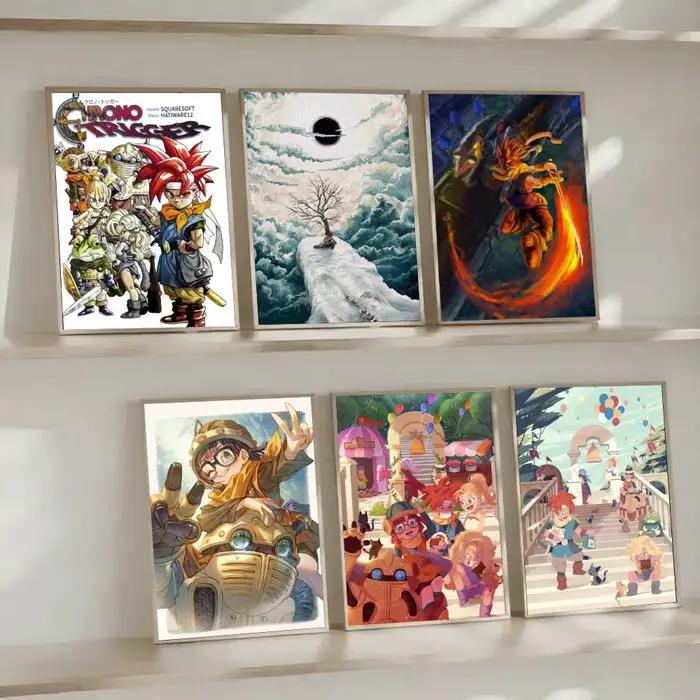 Poster RPG Chrono Trigger-T, artisanat, jeu de rôle, cadeau avec impressions, décoration pour la maison, la chambre à coucher, le salon, promotion et exposition