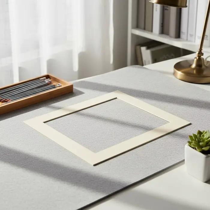 Passe-partout blanc pour photos