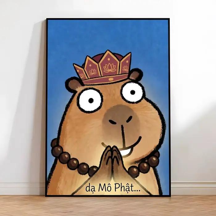 Peinture de dessin animé Kicapara simple et mignonne