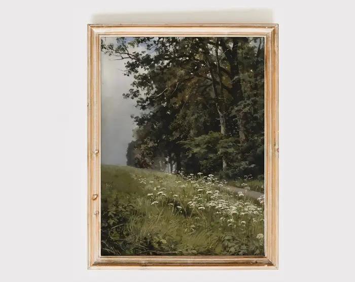 Vintage campagne mur Art impression rétro rustique printemps vues naturelles toile peinture paysage affiche photo décor à la maison