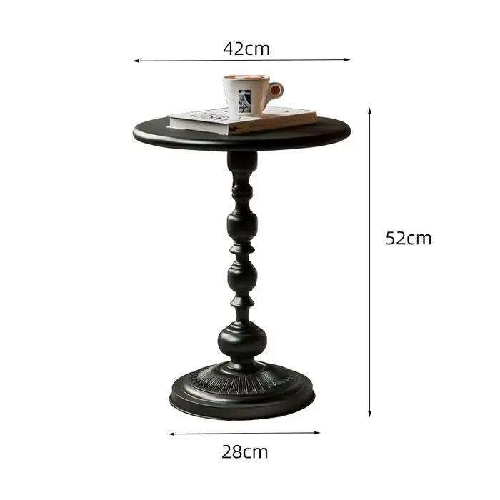 Petite table ronde en fer nordique, salon rétro, table basse, canapé mobile créatif, mini table de chevet, chambre, meubles de maison