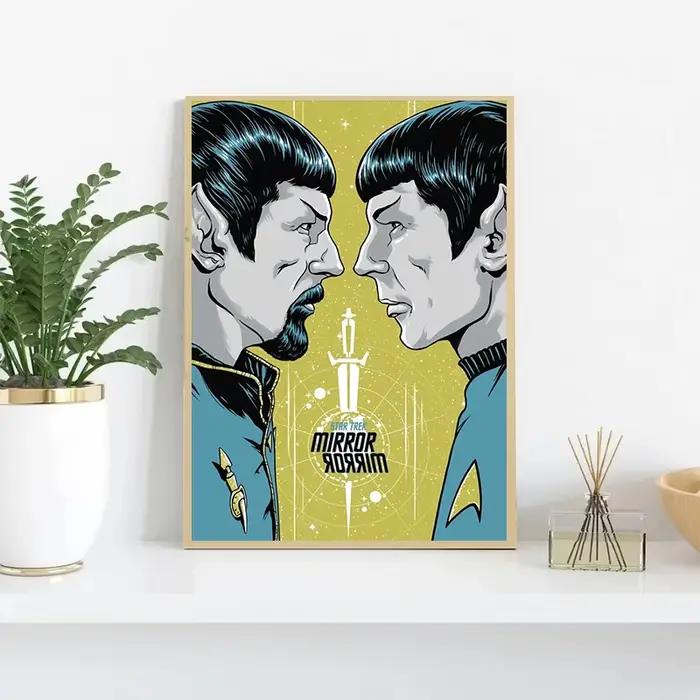 Toile imprimée de film Star Trek_ Bridge Commander, affiches Vintage, images d'art murales pour salon, décoration de maison, Cuadros