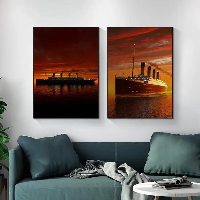 Affiche Titanic, images Vintage de voiles au voile et de la mer