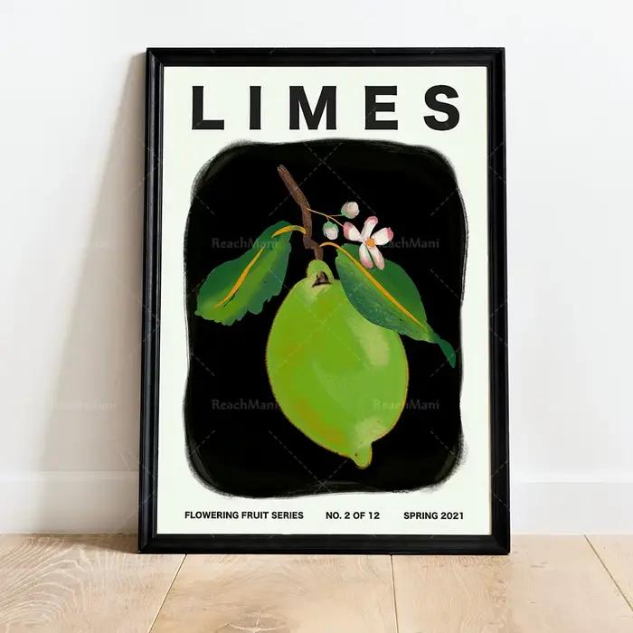 Peinture sur toile de fruits modernes