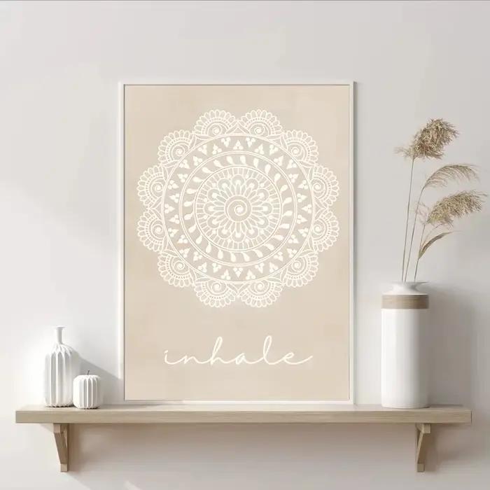 Toile d'art mural Mandala abstrait