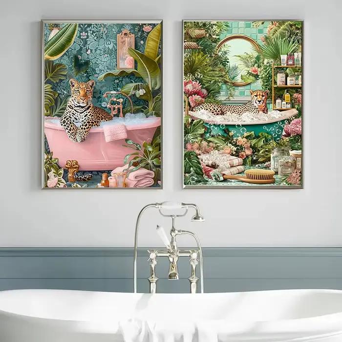 Affiches d'art d'animaux de la Jungle tropicale