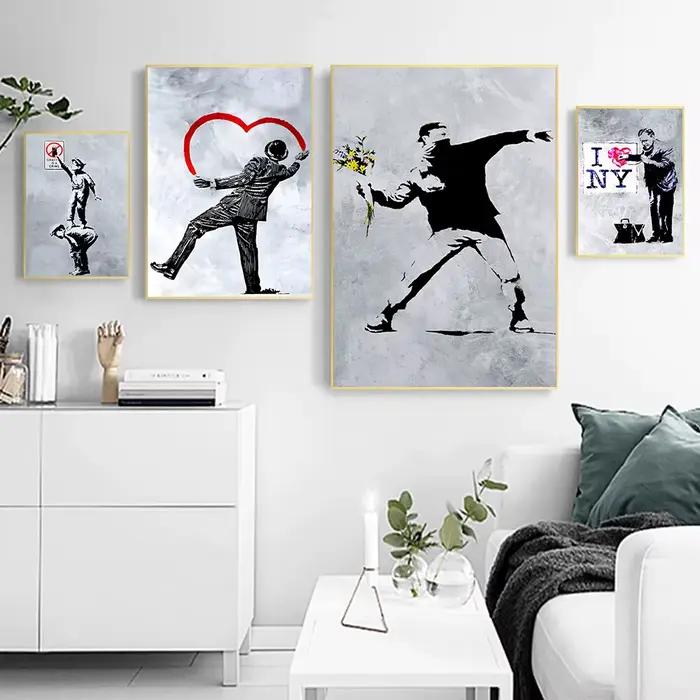 Affiches murales d'art abstrait graffiti de rue