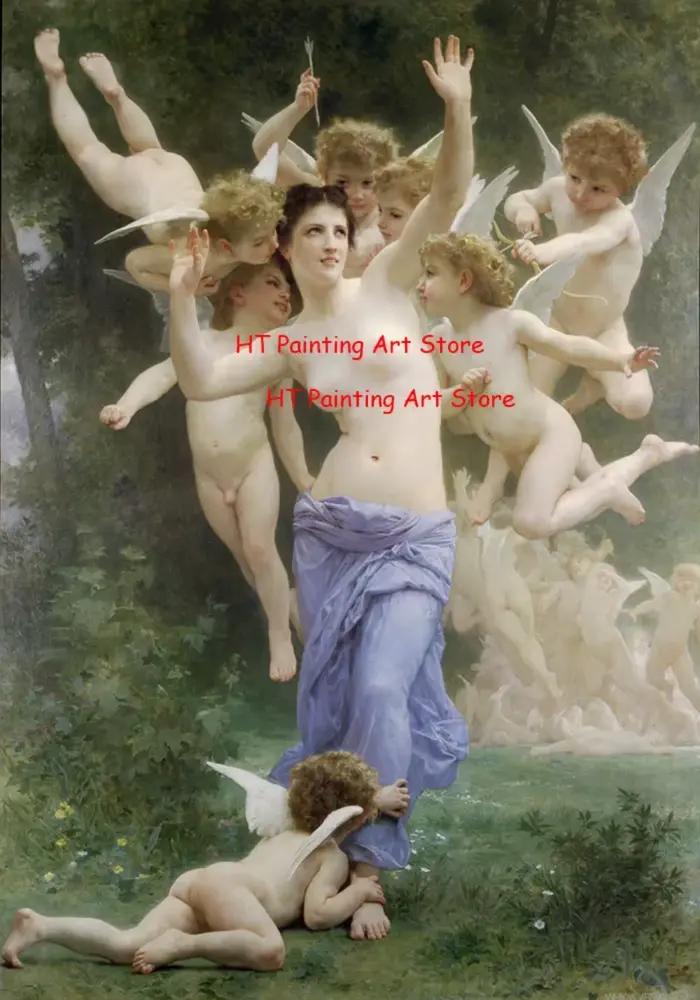 William-Adolphe Bouguereau affiches d'art naissance de Vénus toile peinture HD impression mur Art photos salon décoration de la maison