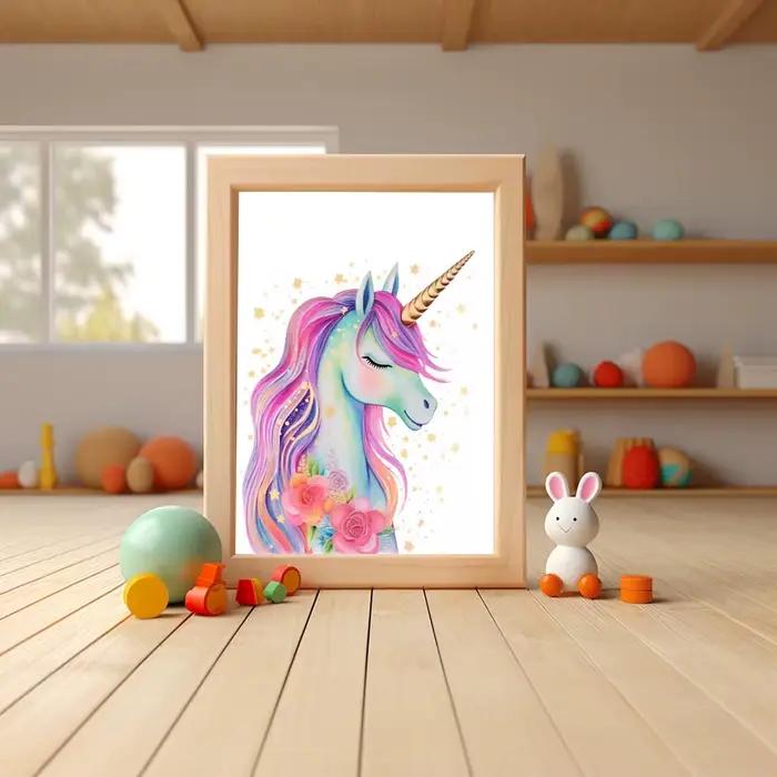 Art mural licorne, affiche de licorne imprimable