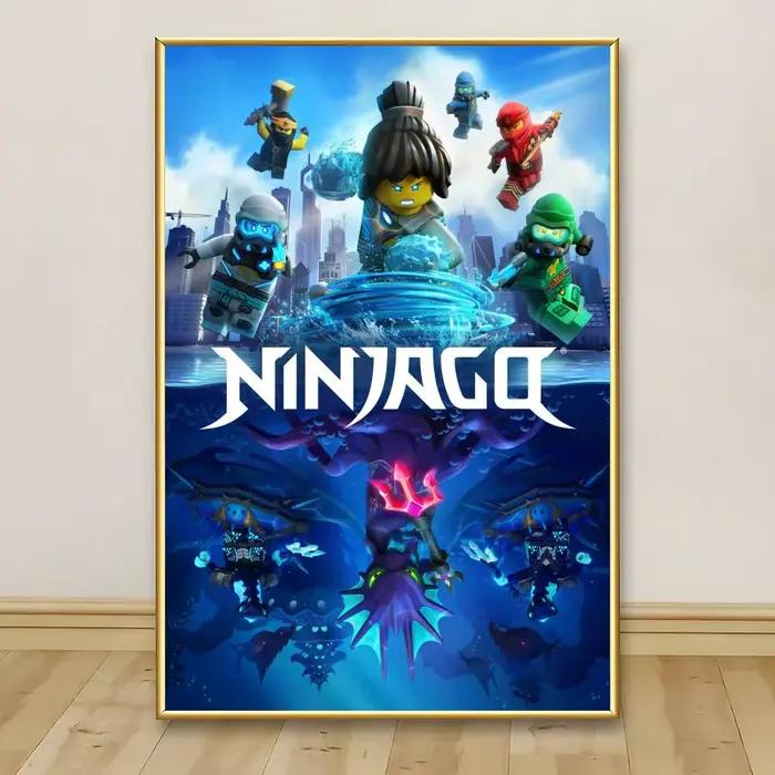 Peinture sur toile de calligraphie L-LEGOESES N-NinjagoES