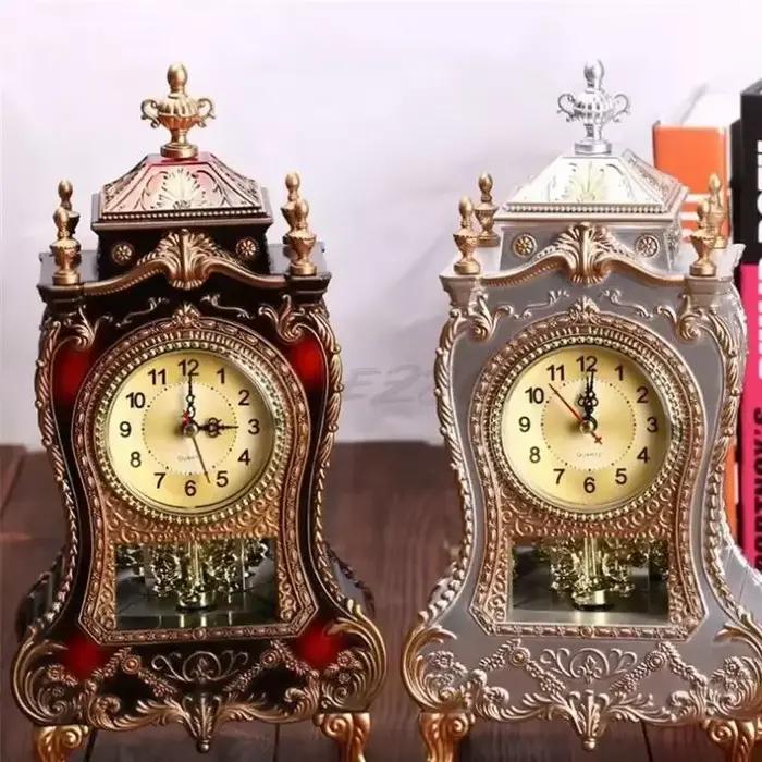 1 pièce Horloge de table créative en forme de tour