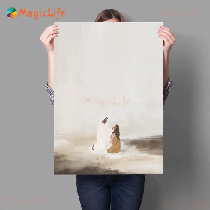 Affiche d'art avec illustration du Christ