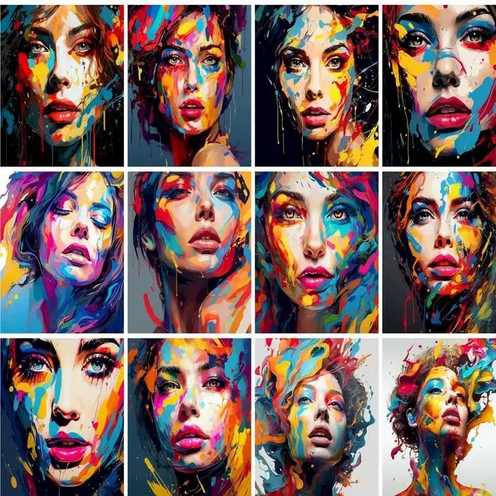 Peinture par numéros sur toile pour adultes