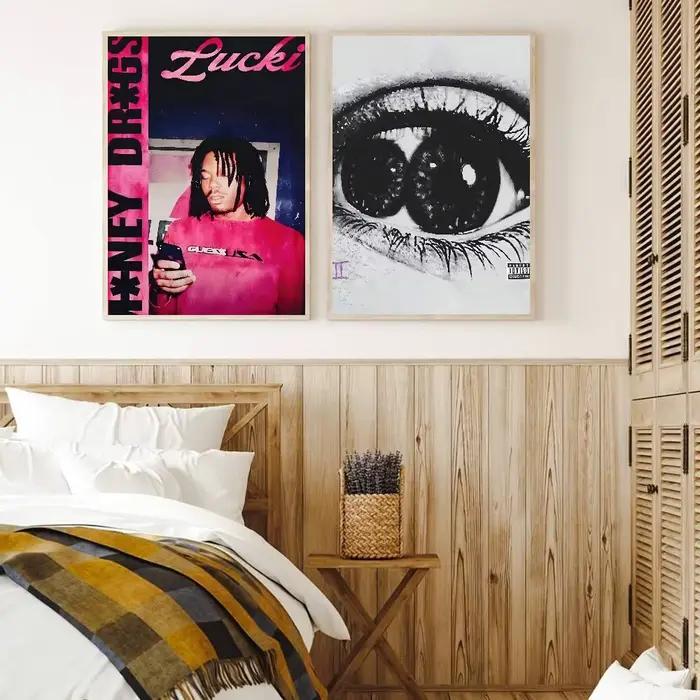Art mural rétro Lucki rappeur