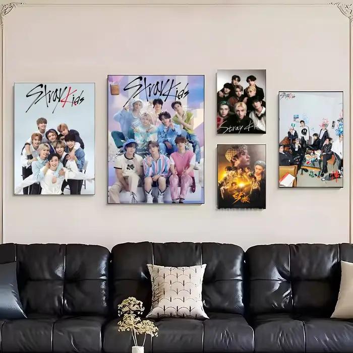 Affiche murale de groupe de garçons S-Stray K-Kids-S
