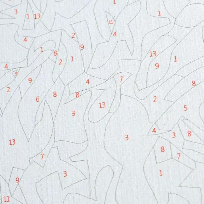 Peinture à l'huile par numéros de rue personnalisée sans cadre