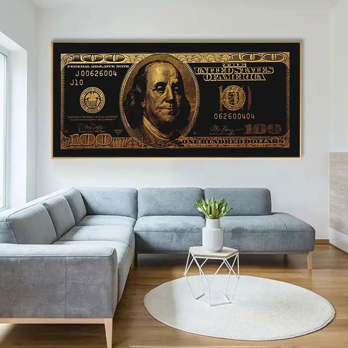 100 Dollar vieil argent mode toile Graffiti esthétique