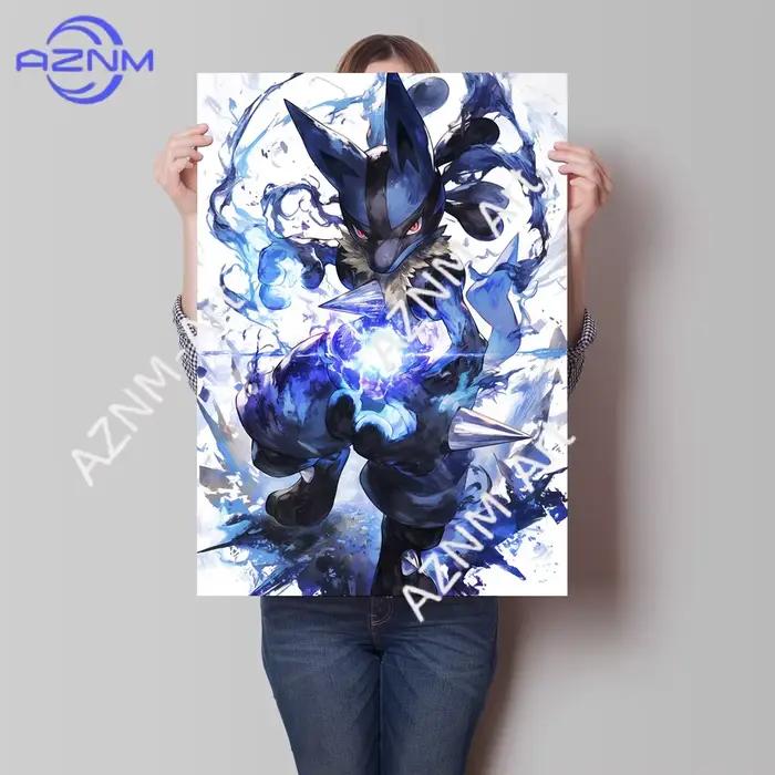 Peintures décoratives à l'aquarelle Pokémon Pikachu Gengar