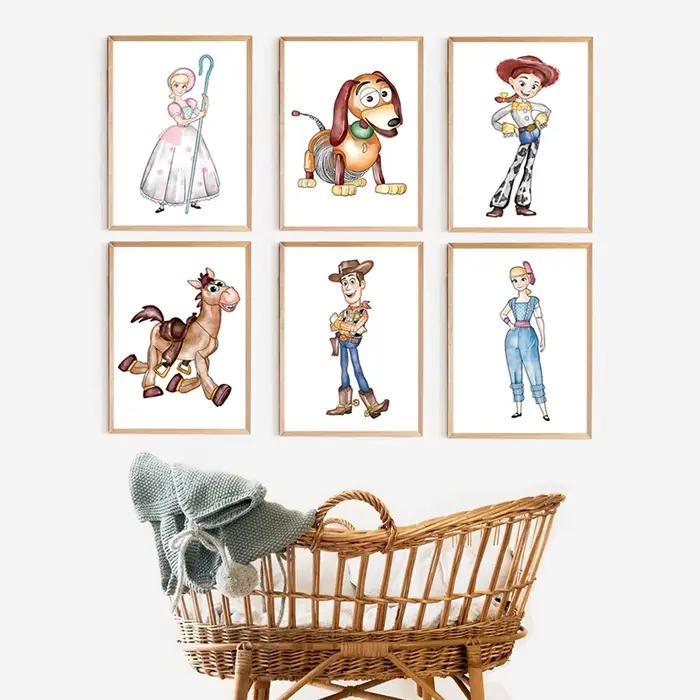Toy Story – imprimés d'art aquarelle