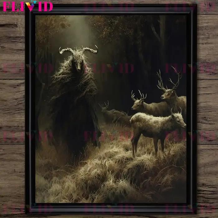 Shepherd et mouton, Art mural abstrait