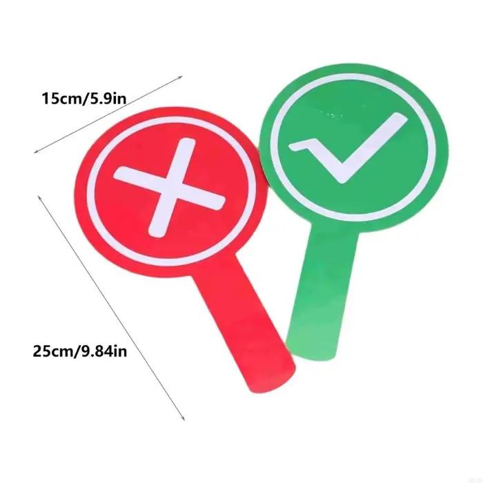 Panneau interactif signe du bon du mauvais