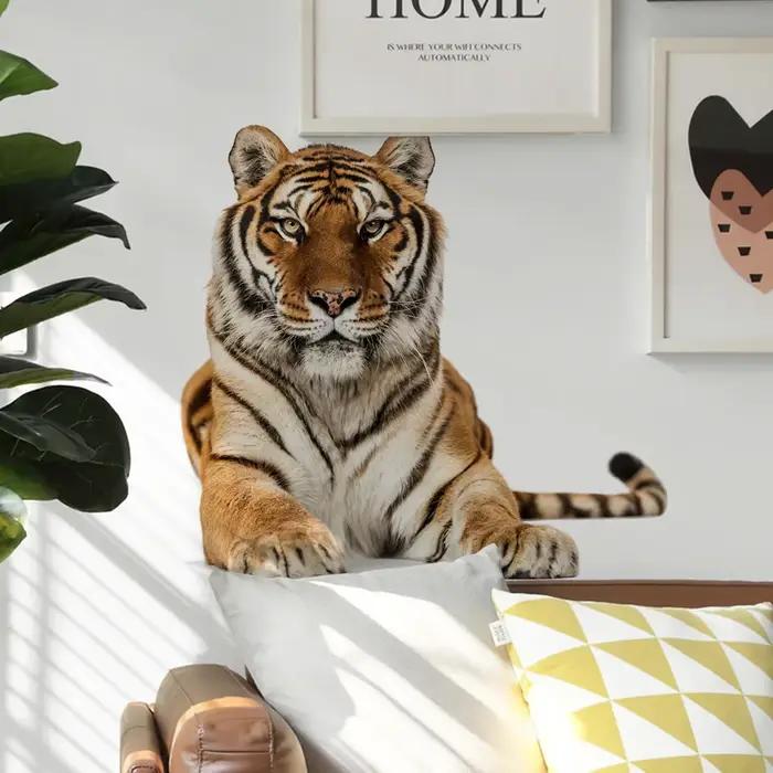 Tigre Animal peintures murales papier peint autocollant enfants chambre décoration salon décor à la maison amovible décovative pépinière décalcomanie Art