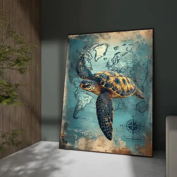 Affiche nautique Vintage imprimée pour salon