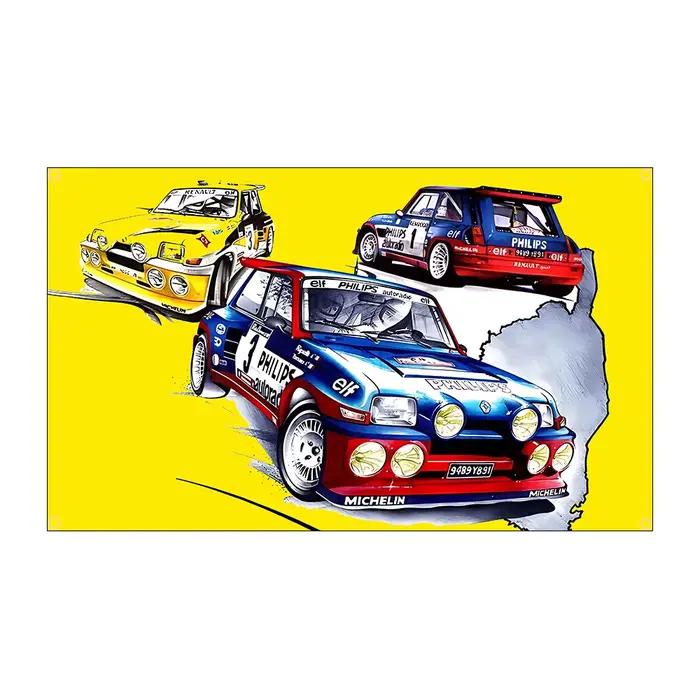 Affiche de voiture imprimée en Polyester