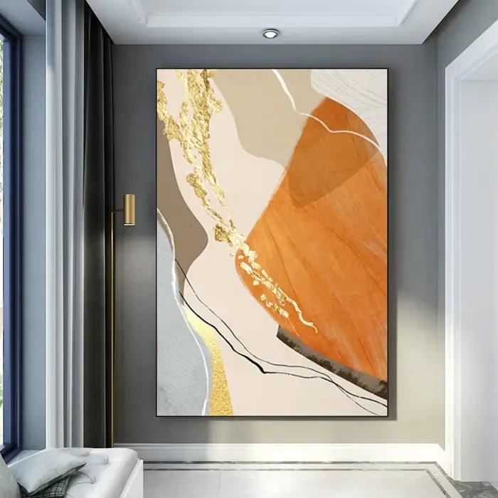 Peinture à l'huile sur toile faite à la main, art mural, personnalisé à l'huile, art abstrait, décoration de la maison, gérer sans cadre, 100%