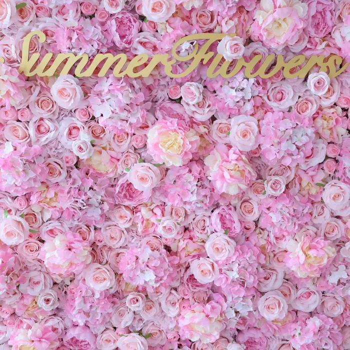 Filet mural de fleurs en tissu