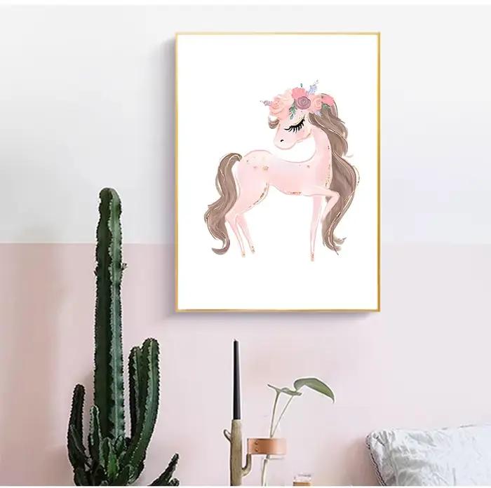 Affiche de toile de petite princesse ballerine