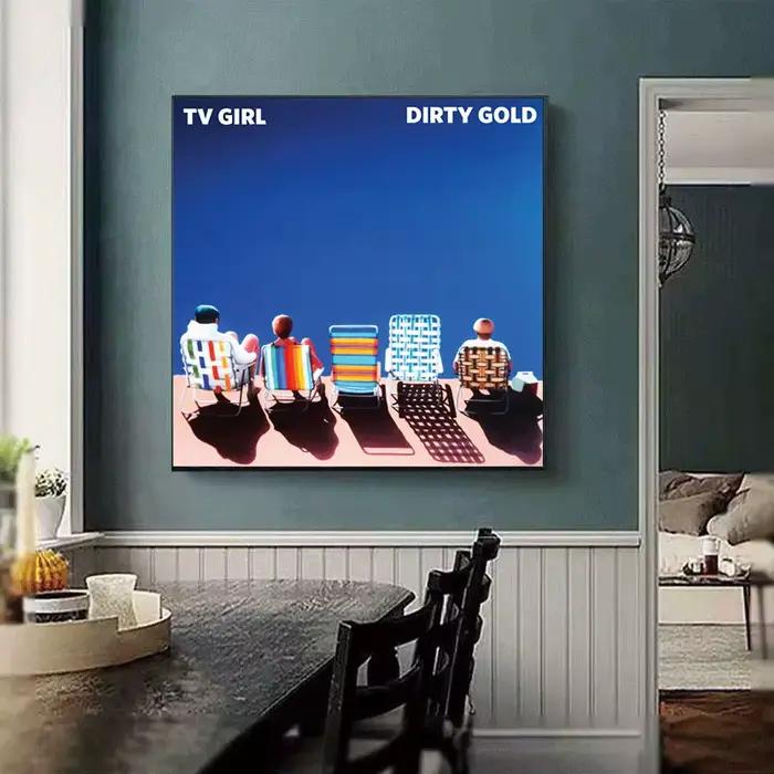 Affiche imprimée d'album de musique rock