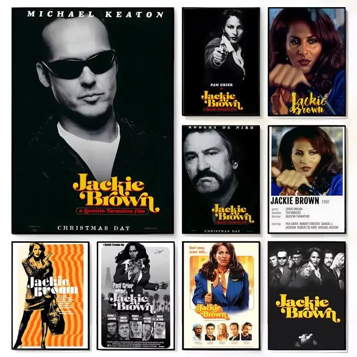 Affiche de film américain Blaxploitation Soul Cinema J-Jackie Brown, décoration murale pour la maison et la chambre des enfants, impression