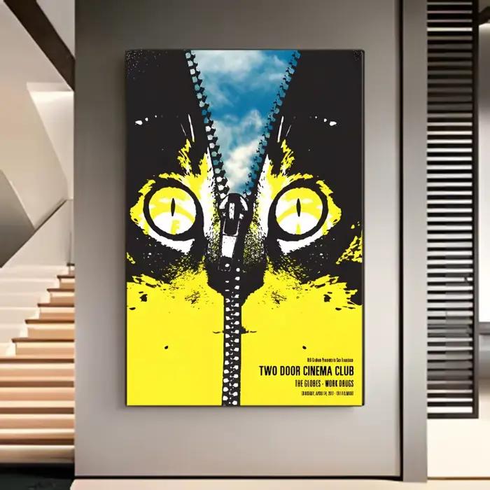 Affiche de groupe de rock indépendant britannique Two Door Cinema Club
