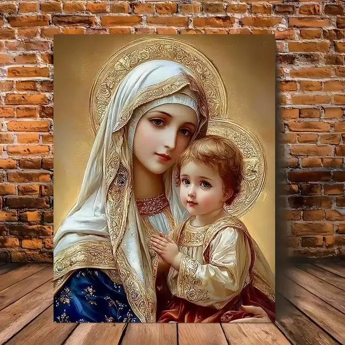 Toile d'art mural de la vierge marie