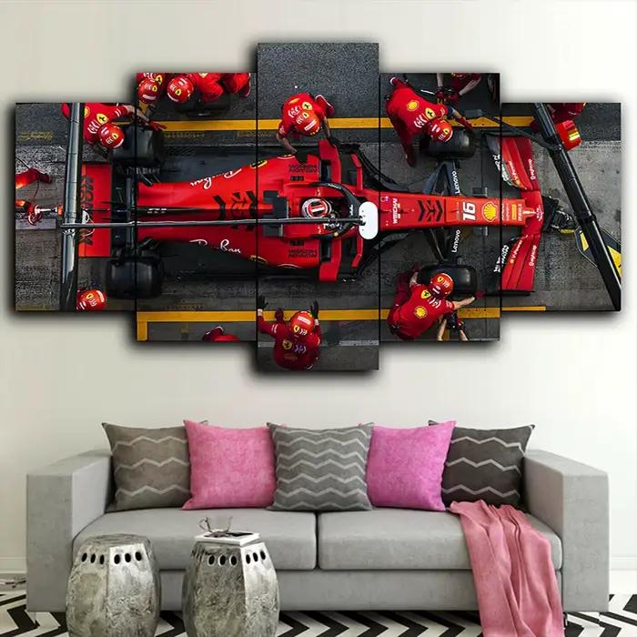 Lot de 5 tableaux sur toile imprimés