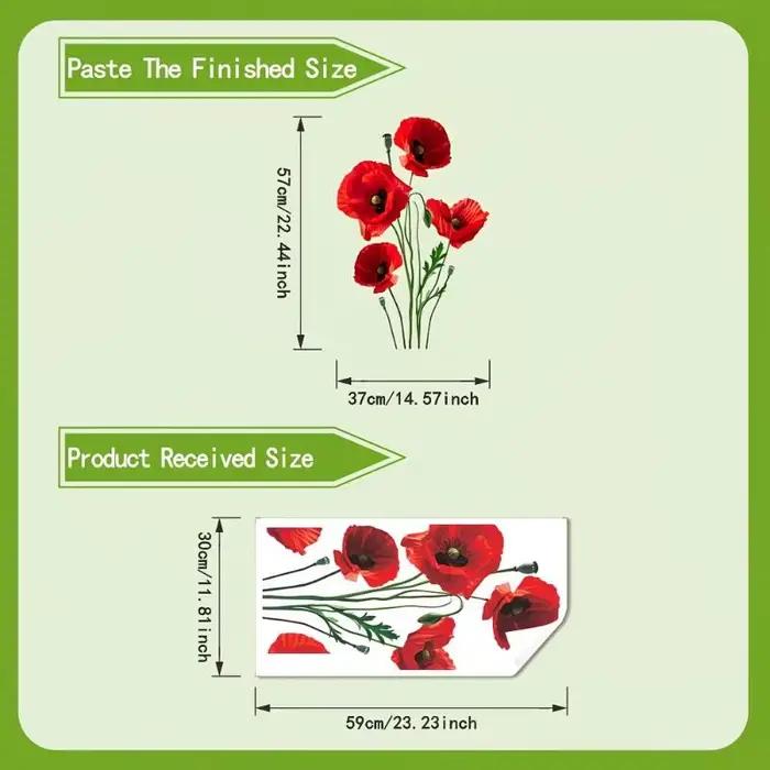 Autocollant mural en verre motif plante verte