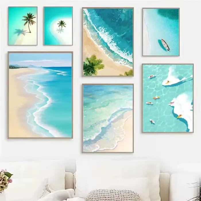 Affiche de vacances d'été à l'océan