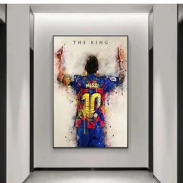 Affiche étoile de football Messi