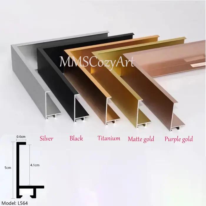 Cadre de peinture à l'huile sur toile en alliage d'aluminium