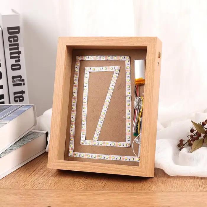 Ensemble de boîte à lumière de cadre Photo LED en acrylique moderne avec magie de Transformation de croquis pour la décoration de la maison.
