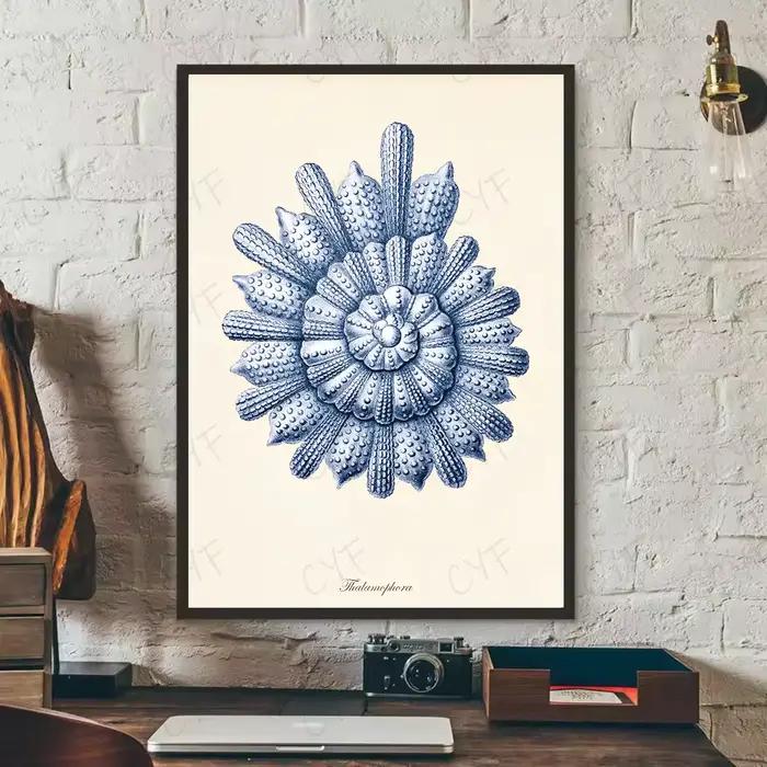 Affiche de creature de mer bleue