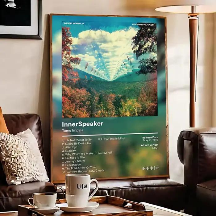 Autocollants d'affiche d'album T-Tame I-Impala