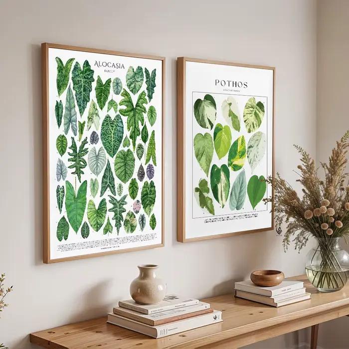 Feuilles botaniques vertes