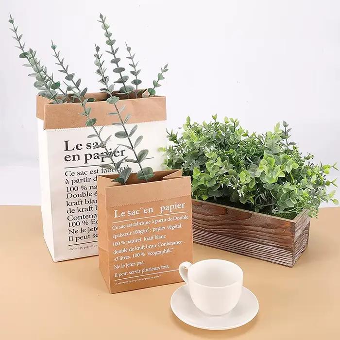 Plantes Rustiques d'Eucalyptus Artificielles pour Décoration de Mariage