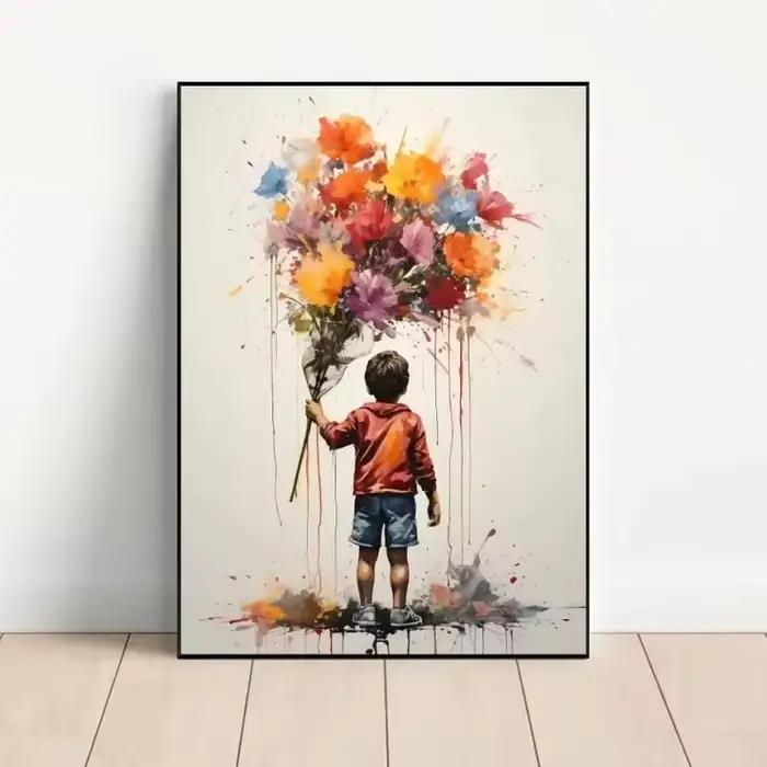 Banksy Street Graffiti Pop Art toile mur Art affiche fantaisie peintures murales impressions photo pour salon Bar décoratif
