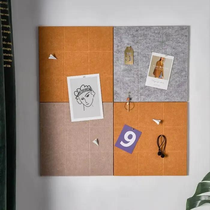 Tableau d'affichage en feutre pour murs